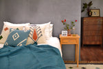 Colorful wool throw pillows by Yuba Mercantile