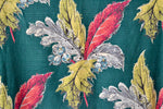 Vintage Mistletoe Barkcloth Curtain