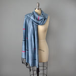 Electric Blue Woven Scarf