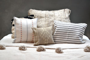 Neutral Woven Textured Pillows by Yuba Mercantile