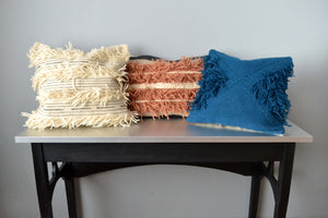 Wool Fringe Kilim Throw Pillows by Yuba Mercantile