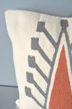 Ivory Cyprus Wool Throw Pillow Closeup by Yuba Mercantile
