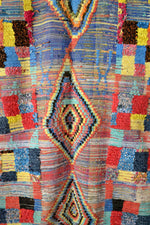 Vintage Plaid Moroccan Azilal Rug from Yuba Mercantile
